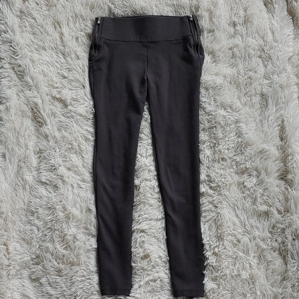 Grey Zipper Lounge Leggings